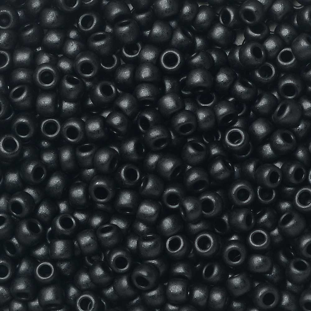 TOHO Treasure 11/0 Opaque Jet Seed Bead 2.5-Inch Tube