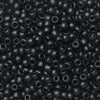 Toho Seed Beads, Round 11/0 #2612F 'Semi Glazed Jet' (8 Grams)