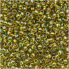 Toho Round Seed Beads 11/0 996 'Gold Lined Rainbow Peridot' 8 Gram Tube