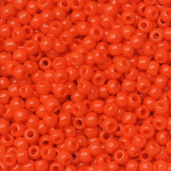 Toho Seed Beads, Round 11/0 #50 'Opaque Sunset Orange' (8 Grams)