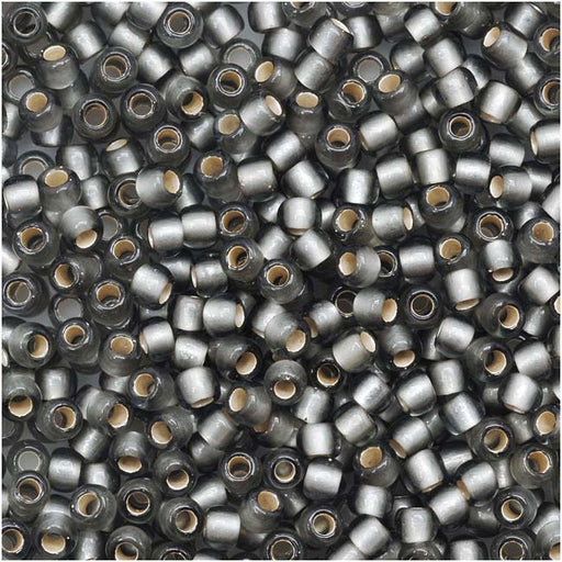 Toho Round Seed Beads 11/0 29BF 'Silver Lined Frosted Gray' 8 Gram Tube