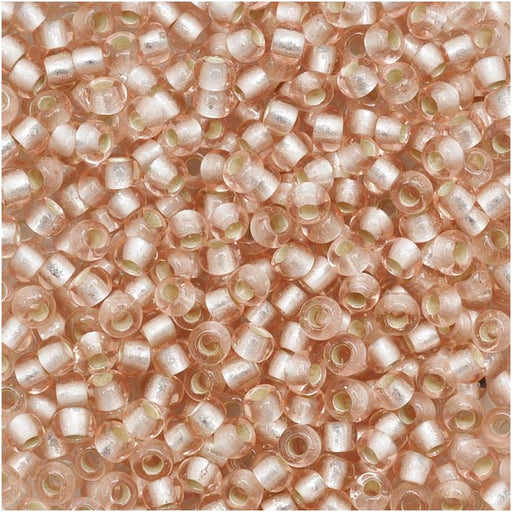 Toho Round Seed Beads 11/0 31F 'Silver Lined Frosted Rosaline' 8 Gram Tube