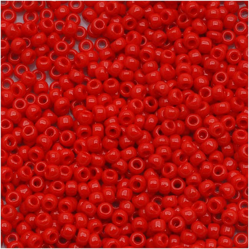 Toho Round Seed Beads 11/0 #45A 'Opaque Cherry' 8g