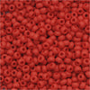 Toho Round Seed Beads 11/0 45F Opaque Frosted Pepper Red 8 Gram Tube