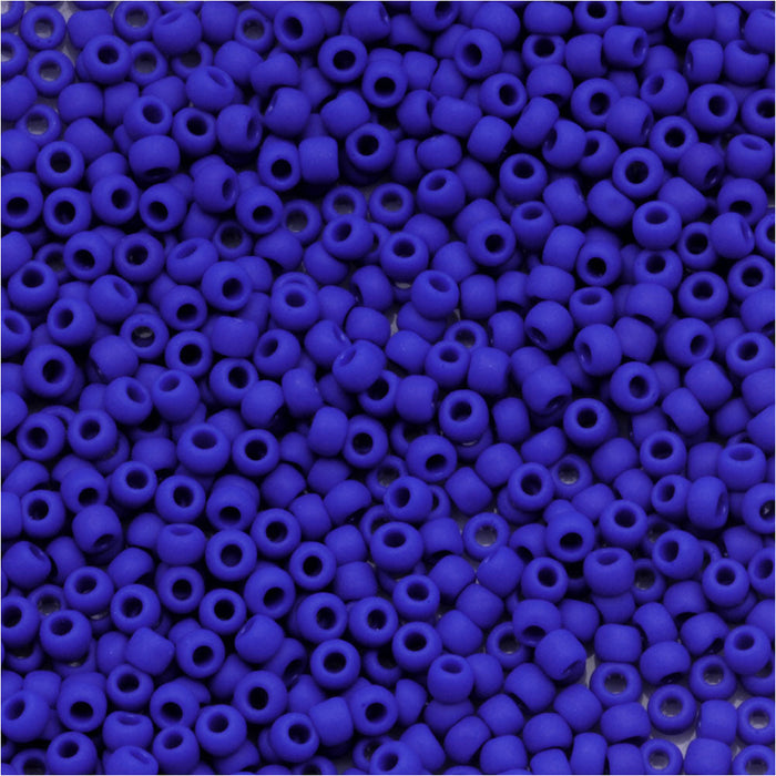 Toho Round Seed Beads 11/0 #48F Opaque Frosted Navy Blue 8g