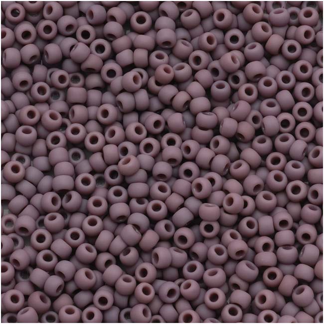 Toho Round Seed Beads 11/0 #52F 'Opaque Frosted Lavender' 8g