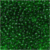 Toho Round Seed Beads 11/0 7B 'Transparent Grass Green' 8 Gram Tube