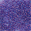 Toho Round Seed Beads 11/0 #252 'Aqua/Purple Lined' 8g