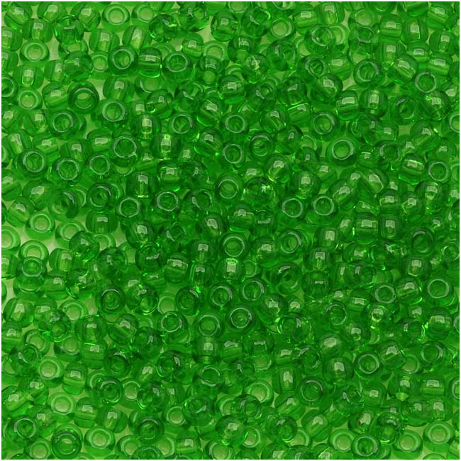 Toho Round Seed Beads 11/0 #7 'Transparent Peridot' 8g — Beadaholique