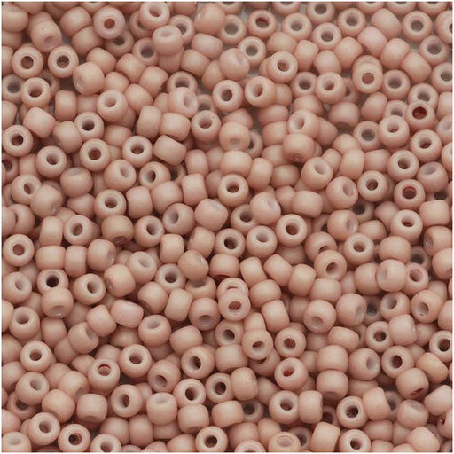 Toho Round Seed Beads 11/0 #764 'Opaque Pastel Frosted Shrimp' 8g