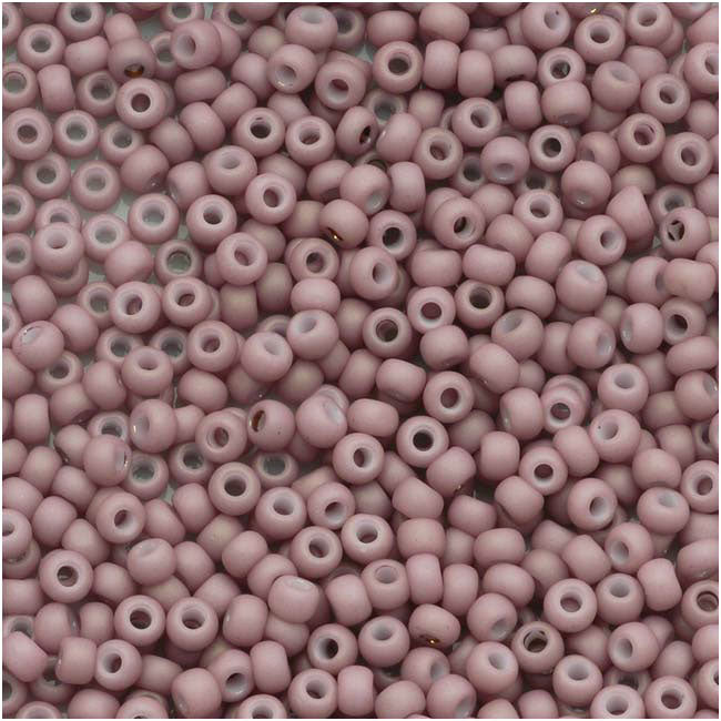 Toho Round Seed Beads 11/0 #766 'Opaque Pastel Frosted Light Lilac' 8g