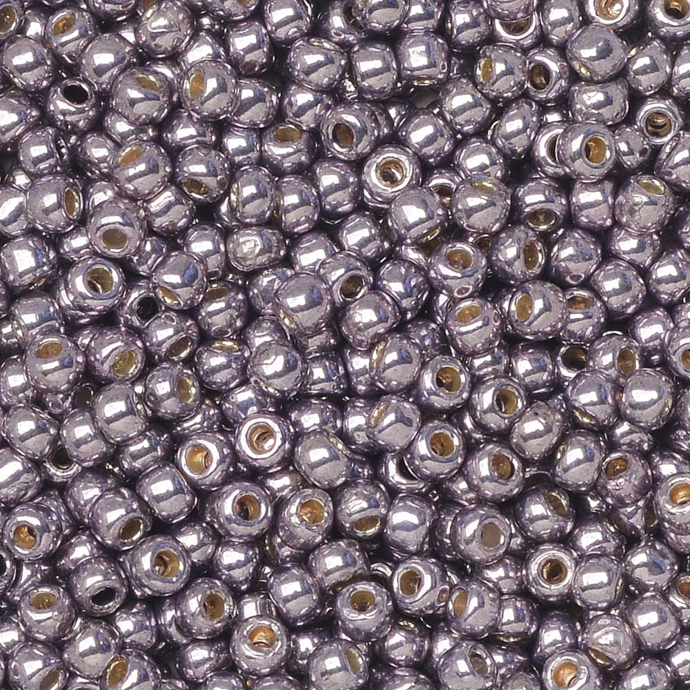 Toho ROUND 8/0 Seed Beads PERMAFINISH GALVANIZED YELLOW GOLD (2.5 tube)