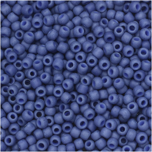 Toho Seed Beads, Round 11/0 Semi Glazed, Soft Blue (8 Gram Tube)