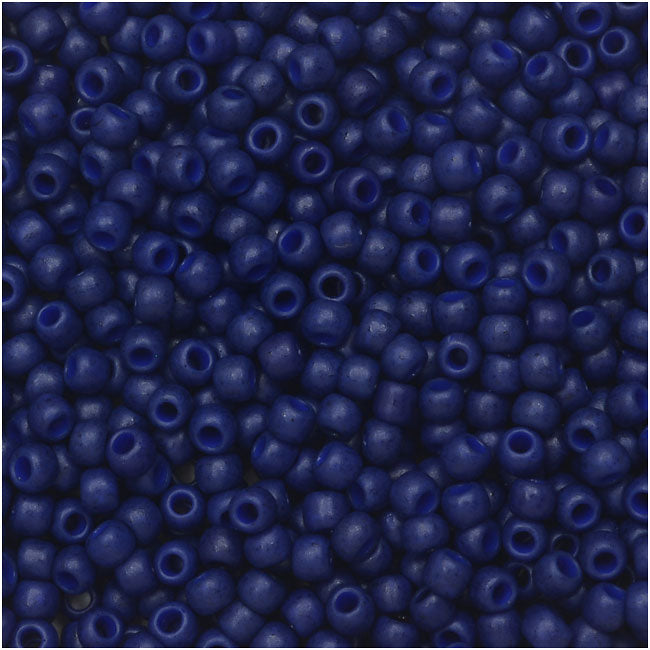 Toho Seed Beads, Round 11/0 Semi Glazed, Navy Blue (8 Gram Tube)