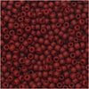 Toho Seed Beads, Round 11/0 Semi Glazed, Dark Red (8 Gram Tube)