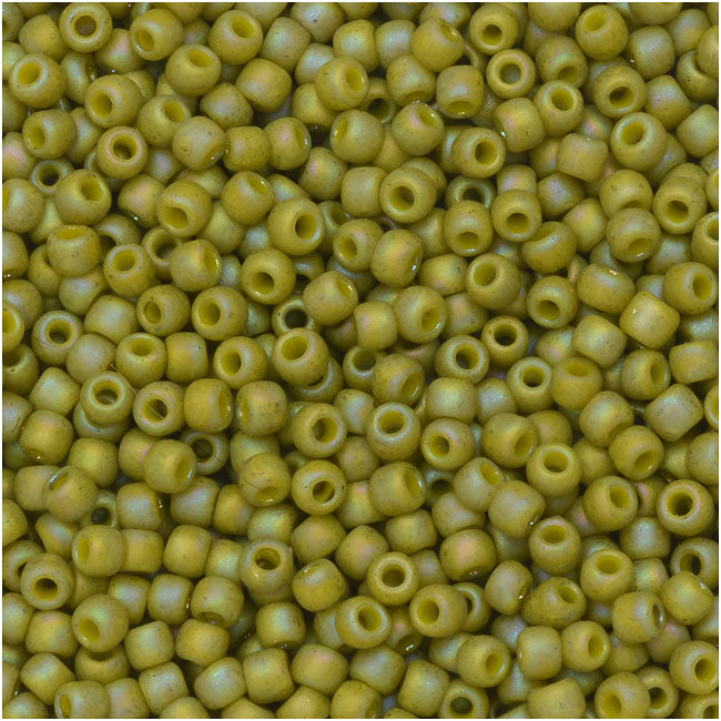 Toho Seed Beads, Round 11/0 Semi Glazed, 8 Gram Tube, Rainbow Lemongrass