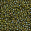 Toho Seed Beads, Round 11/0 Semi Glazed, Rainbow Olive (8 Gram Tube)