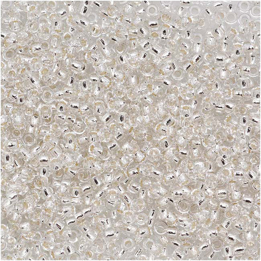 Toho Round Seed Beads 15/0 21 'Silver Lined Crystal' 8 Gram Tube
