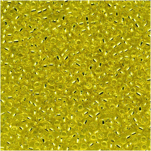 Toho Round Seed Beads 15/0 #32 'Silver Lined Lemon' 8g