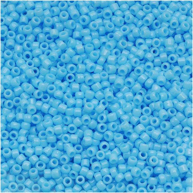 Toho Round Seed Beads 15/0 #43 Opaque Blue Turquoise 8g