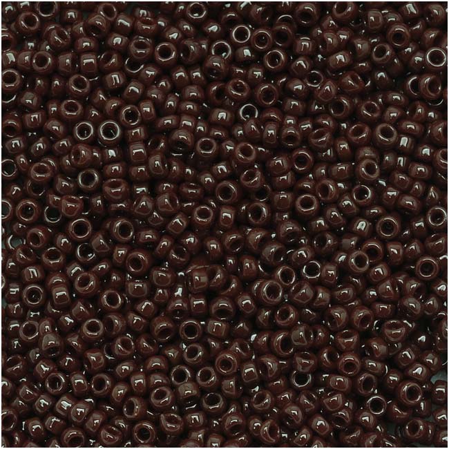 Toho Round Seed Beads 15/0 46 'Opaque Oxblood' 8 Gram Tube