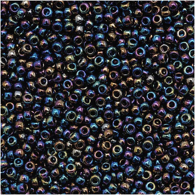 Toho Round Seed Beads 15/0 #86 'Metallic Rainbow Iris' 8 Gram Tube