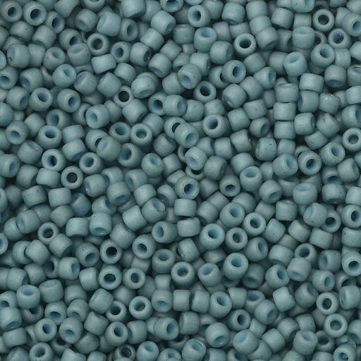Toho Seed Beads, Round 15/0 #2605F 'Semi Glazed Blue Turquoise' (8 Grams)