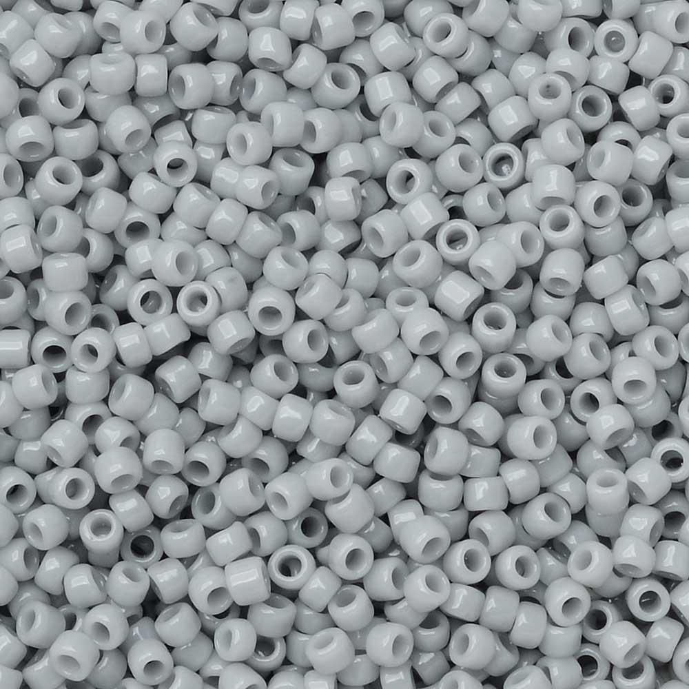 Toho Seed Beads, Round 15/0 #53 'Opaque Gray' (8 Grams)