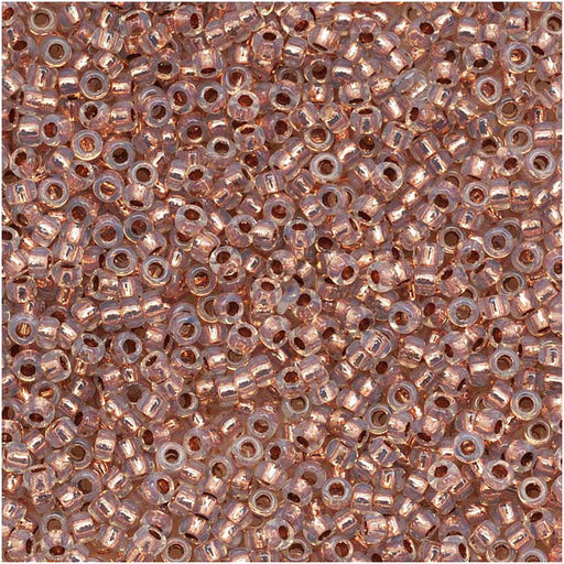 Toho Round Seed Beads 15/0 741 'Copper Lined Alabaster' 8 Gram Tube