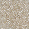 Toho Round Seed Beads 15/0 #21F 'Silver Lined Frosted Crystal' 8g