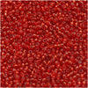 Toho Round Seed Beads 15/0 25C 'Silver Lined Ruby' 8 Gram Tube