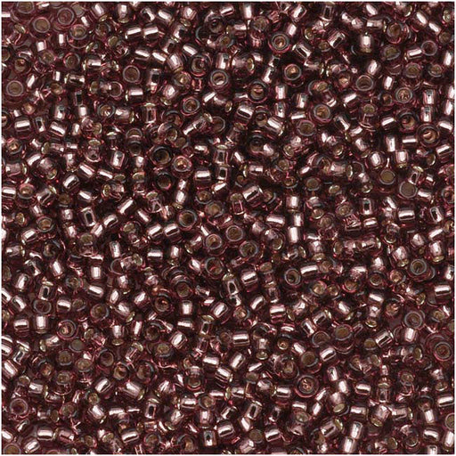 Toho Round Seed Beads 15/0 #26B 'Silver Lined Medium Amethyst' 8g