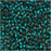 Toho Round Seed Beads 15/0 #27BDF 'Silver Lined Frosted Teal' 8g