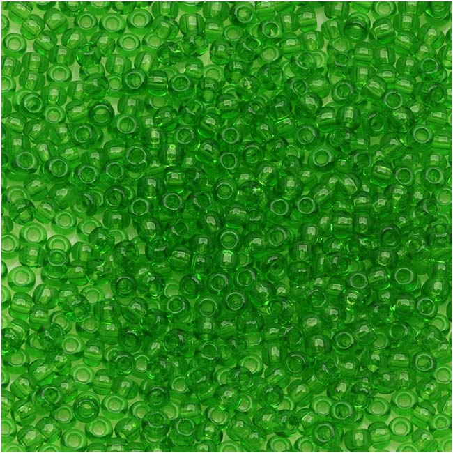 Toho Round Seed Beads 15/0 #7 'Transparent Peridot' 8g