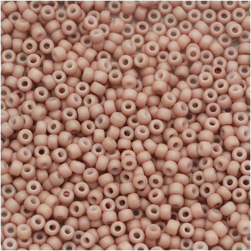 Toho Round Seed Beads 15/0 #764 'Opaque Pastel Frosted Shrimp' 8g