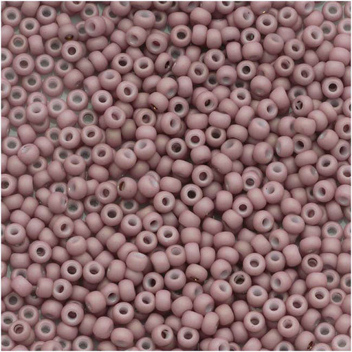 Toho Round Seed Beads 15/0 #766 'Opaque Pastel Frosted Light Lilac' 8g