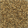 Toho Round Seed Beads 15/0 #989F - Frosted Gold-Lined Crystal (8 Grams)