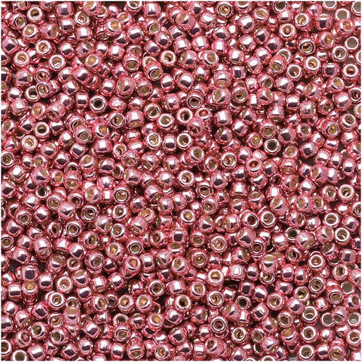 Toho Round Seed Beads 15/0 #PF553 - Permanent Finish Galvanized Pink Lilac (8g)
