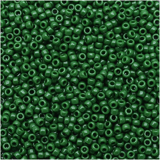 Toho Round Seed Beads 15/0 #47H - Opaque Pine Green (8 Grams)