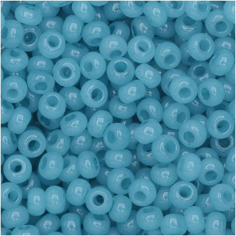 Czech Glass Seed Beads Size 11/0 Blue Opal