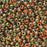 The Beadsmith Unions, 8/0 Round Seed Beads, Black California Gold (22 Gram Tube)
