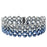 Ombre Right Angle Weave Bracelet-Blue/Silvr - Exclusive Beadaholique Jewelry Kit