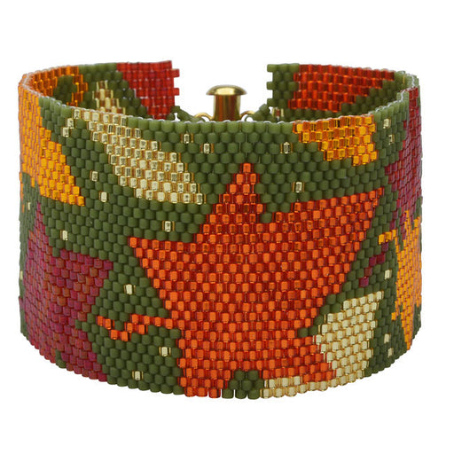 Peyote Bracelet Kit - Autumn Leaves - Exclusive Beadaholique Jewelry Kit