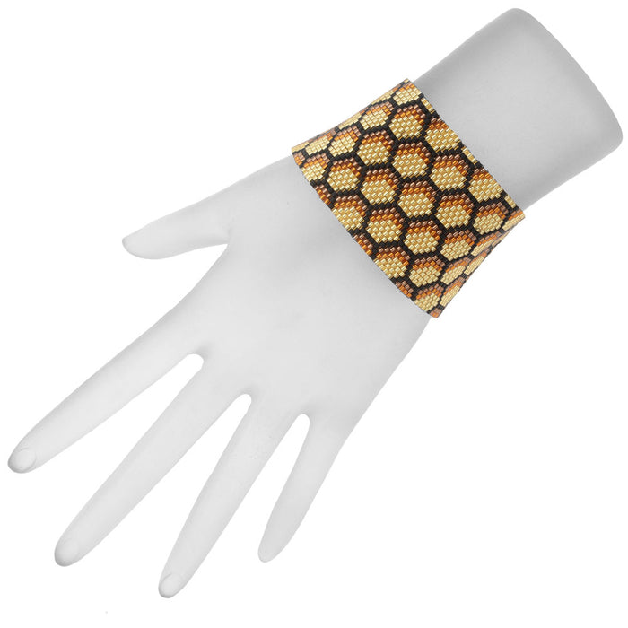 Peyote Bracelet - Honeycomb - Exclusive Beadaholique Jewelry Kit