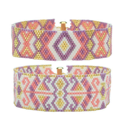 Odd Count Peyote Duo Bracelets - Jasmine - Exclusive Beadaholique Jewelry Kit