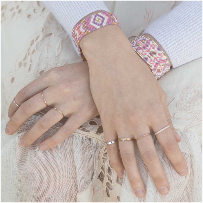 Odd Count Peyote Duo Bracelets - Jasmine - Exclusive Beadaholique Jewelry Kit