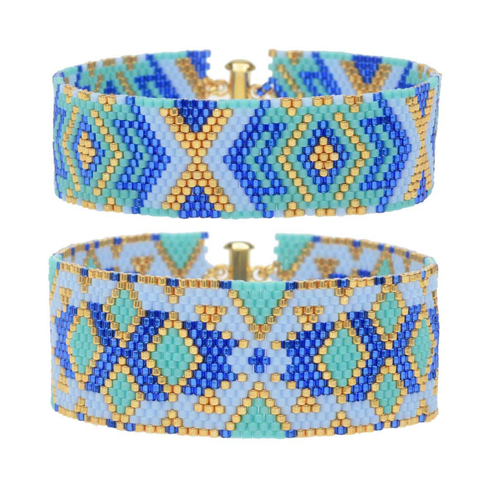 Odd Count Peyote Duo Bracelets - Athena - Exclusive Beadaholique Jewelry Kit