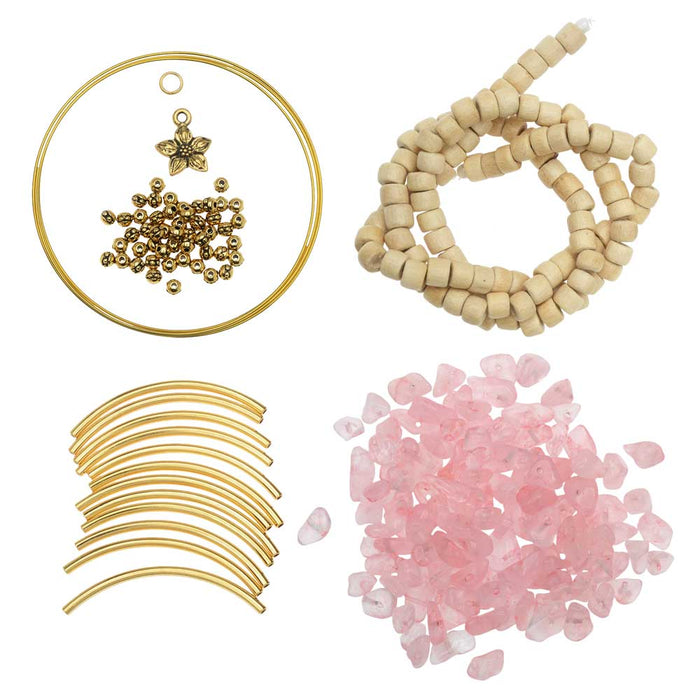 How to Make the Boho Gemstone Memory Wire Bracelet Kits by Beadaholique 