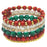 Stacked Memory Wire Bracelet in North Pole - Exclusive Beadaholique Jewelry Kit