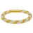 Splendid Spiral Kumihimo Bracelet in White and Gold - Exclusive Beadaholique Jewelry Kit